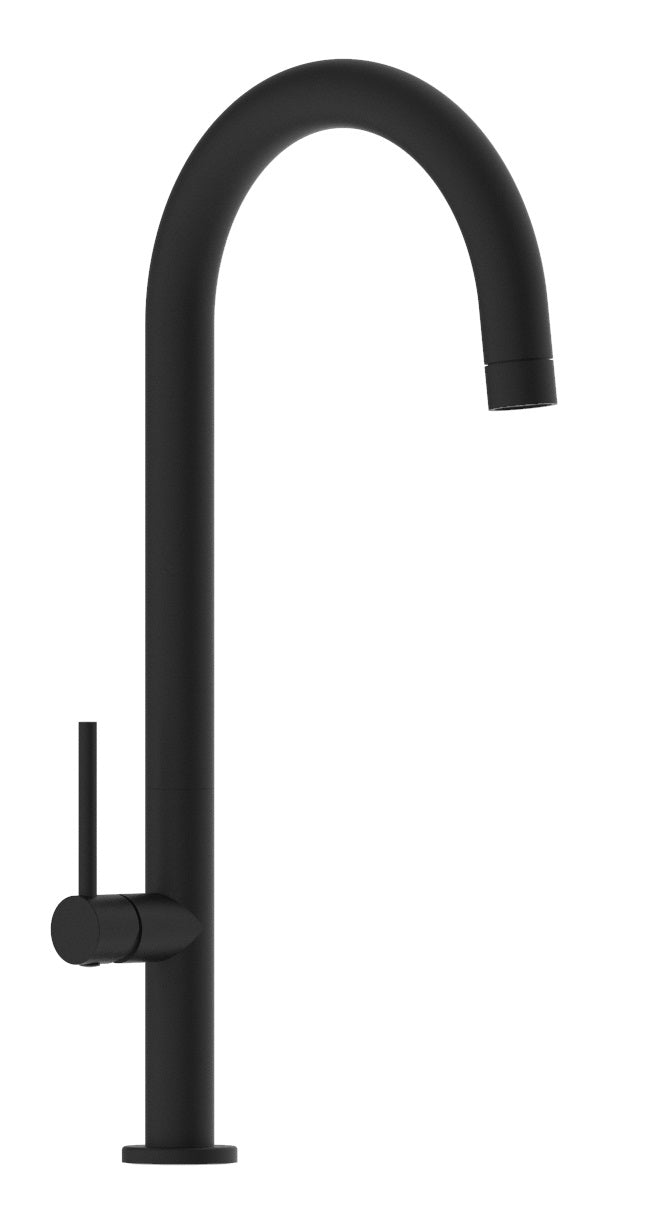 Miscelatore Per Lavello Con Bocca Girevole Nero Opaco