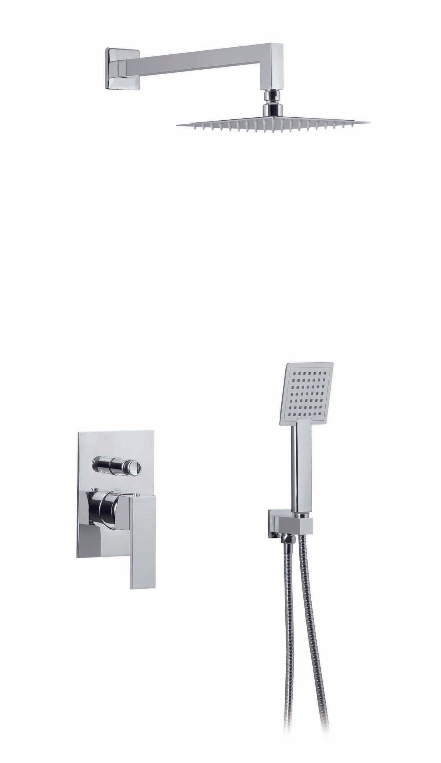 Kit Dream con Deviatore, Braccio, Soffione Quadro e Doccino