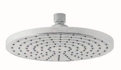Soffione doccia tondo in ABS cromato getto fisso diametro 200mm VELA