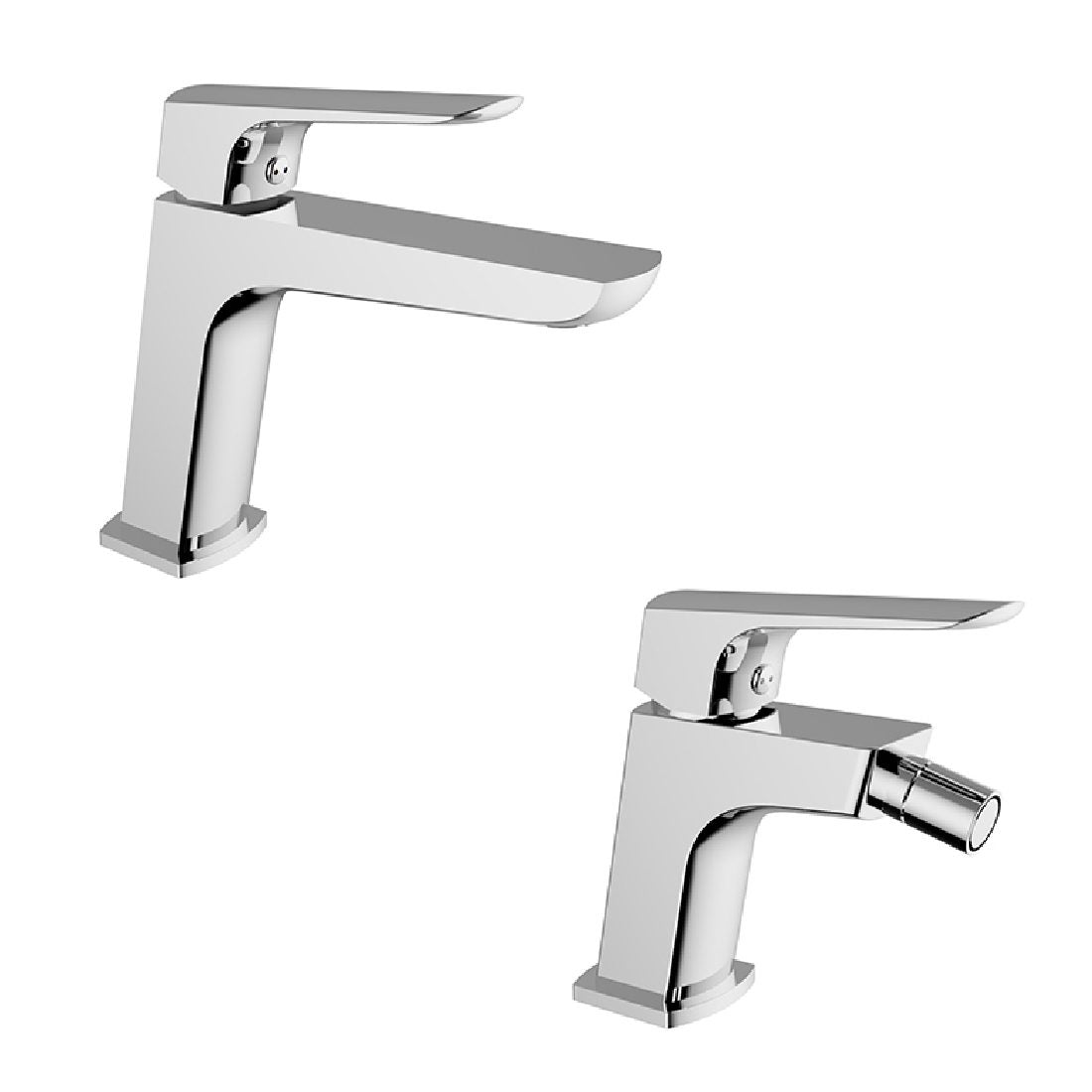 "Set Loft" miscelatori bagno rubinetto lavabo + bidet