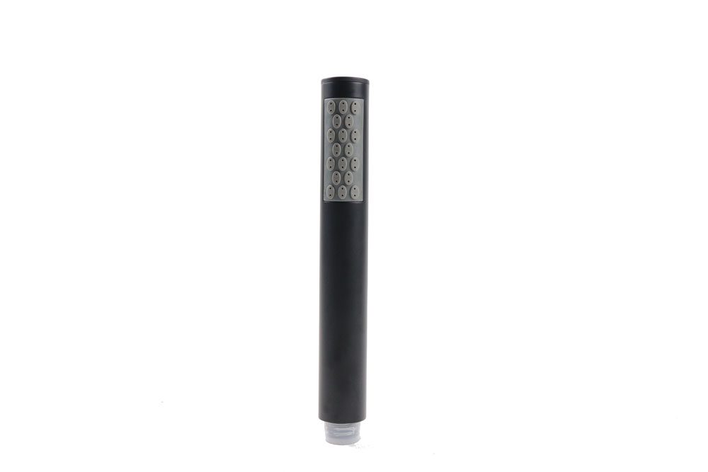 Doccia tonda in ABS NERO OPACO, a getto fisso, diametro 28mm - BagnoPro