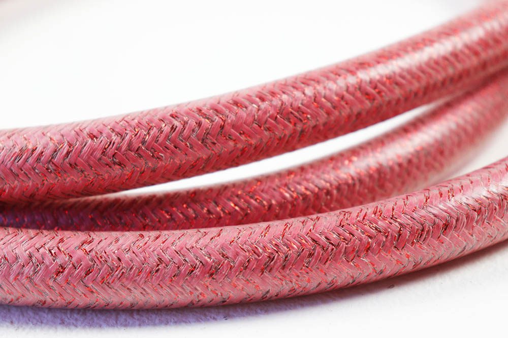 Flessibile doccia antitorsione in PVC- colore rosso - BagnoPro