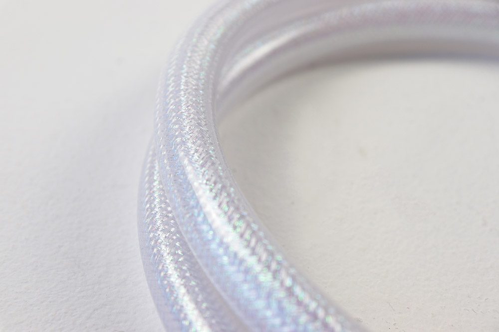Flessibile doccia antitorsione in PVC- Colore madreperla