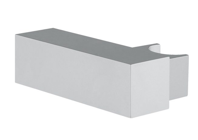 Supporto esterno quadro in ABS cromato completo di conico girevole