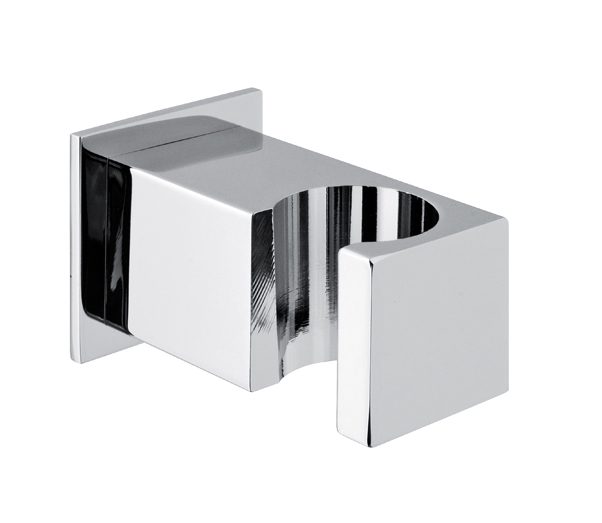 Supporto esterno quadro in ottone cromato completo di cono fisso con rosetta