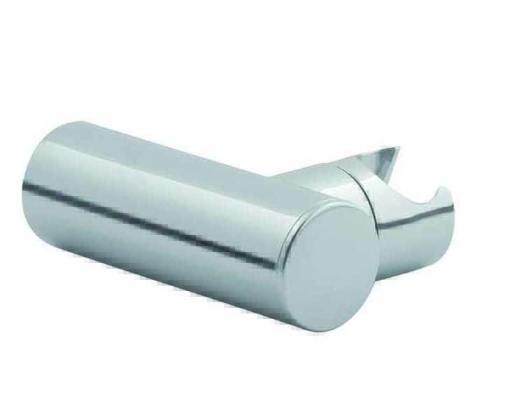Supporto esterno tondo in ABS cromato, conico girevole