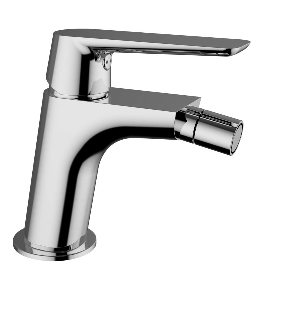Rubinetto bidet con miscelatore con scarico salterello e flessibili- LEX