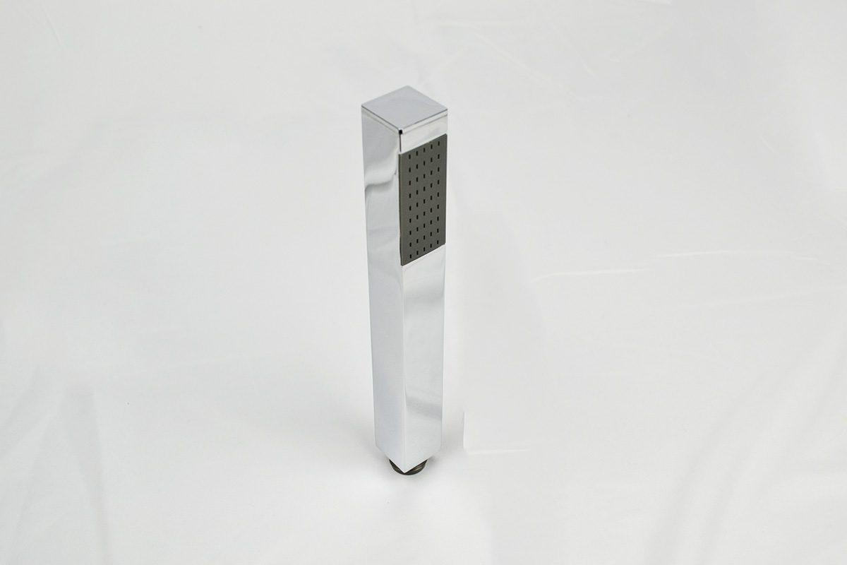 Doccia minimale quadra in ottone cromato SAVOY