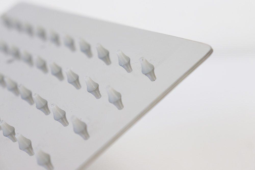 Soffione doccia quadro in acciaio inox finitura a specchio ULTRATHIN QUADRO - BagnoPro