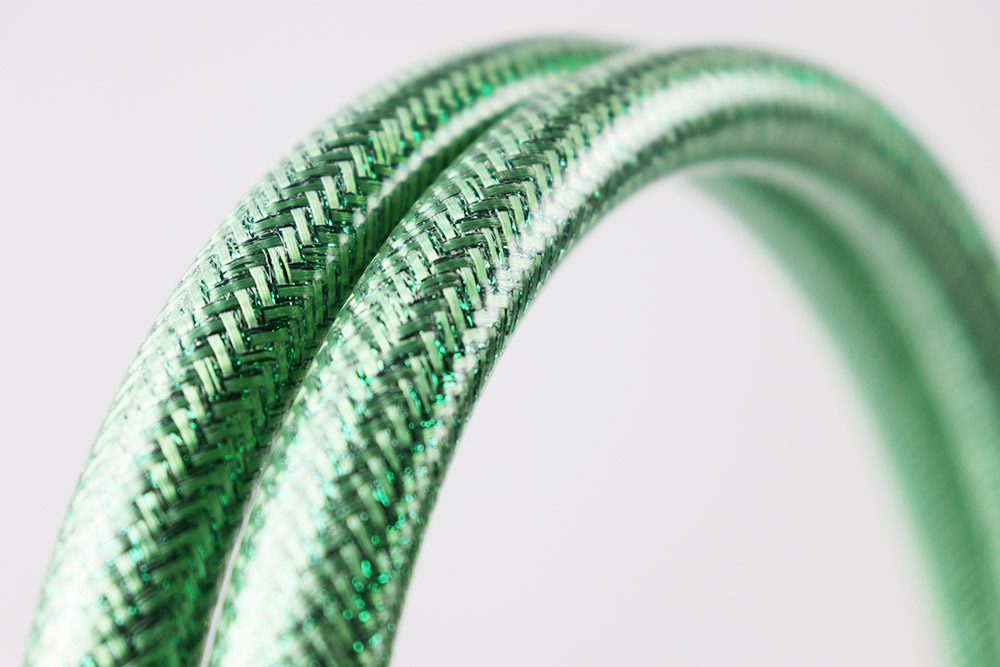 Flessibile doccia antitorsione in PVC- Colore verde
