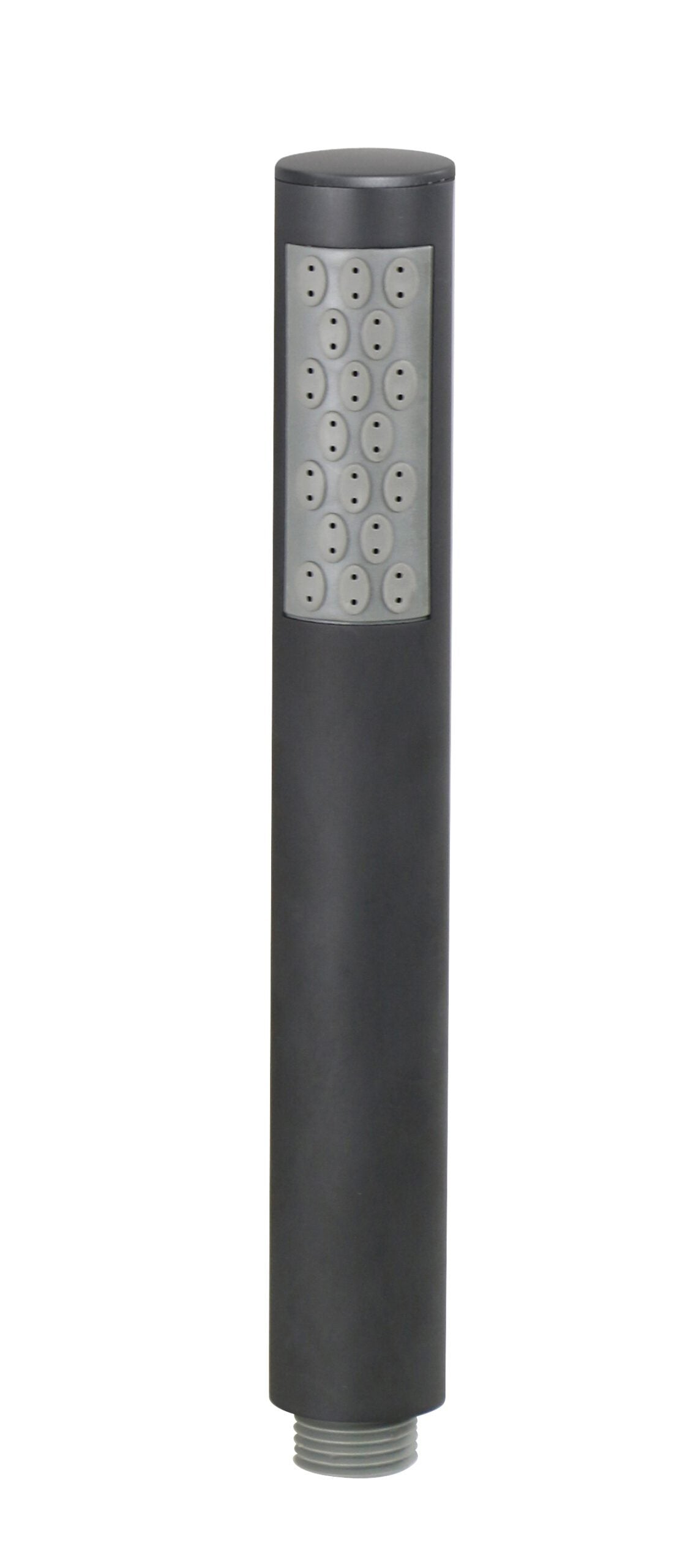 Doccia tonda in ABS NERO OPACO, a getto fisso, diametro 28mm